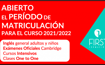 Abierto el período de matriculación para el curso 2021/2022